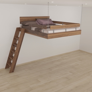 Patrové dvoulůžko zavěšené prostorové (šířka nad 140 cm)