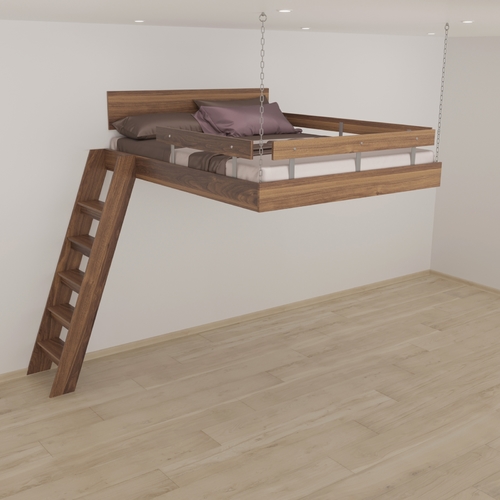 Patrové dvoulůžko zavěšené prostorové (šířka nad 140 cm)